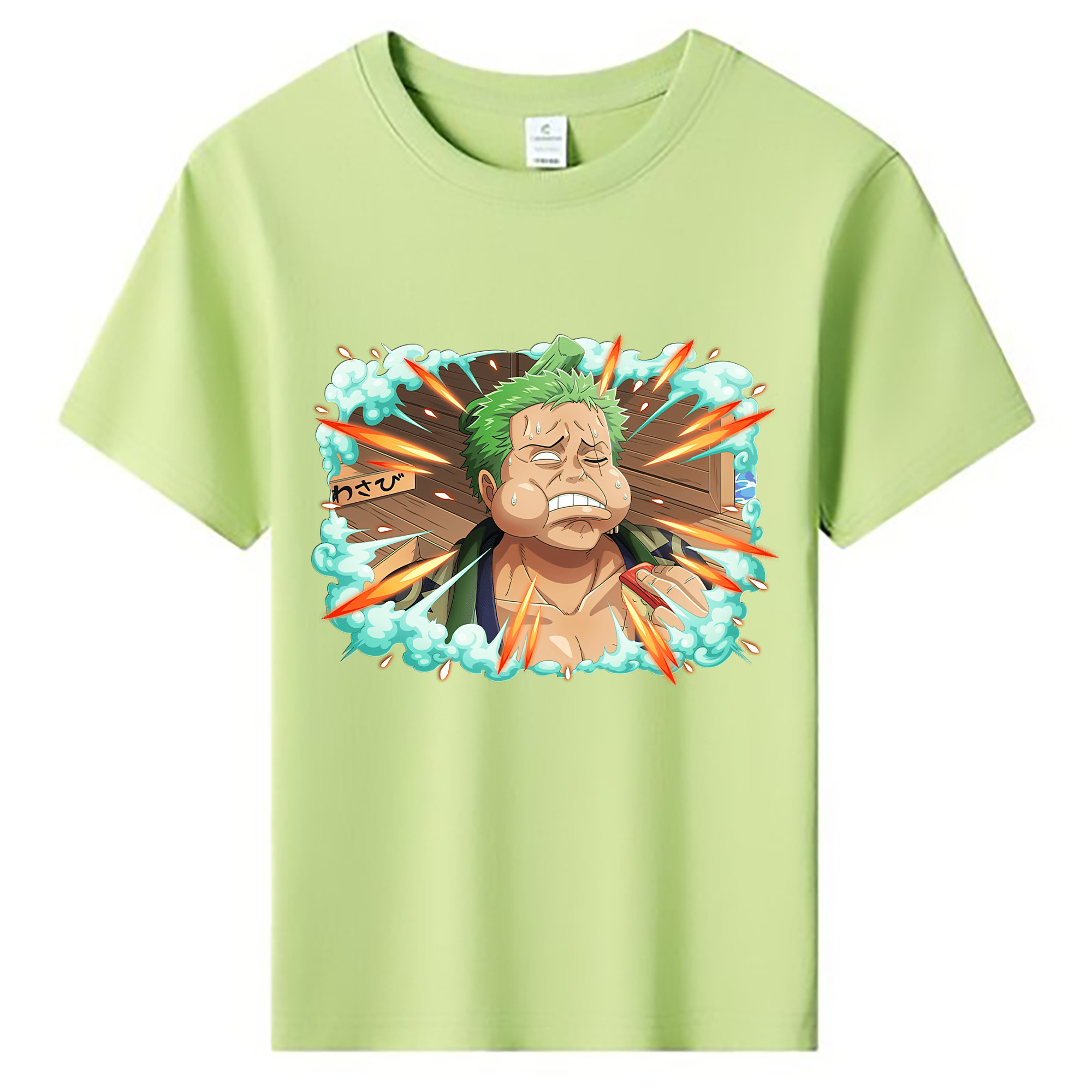 ワンピース ロロノア・ゾロ ONE PIECE Roronoa Zoro 綿100％キッズTシャツ（フロントプリント）